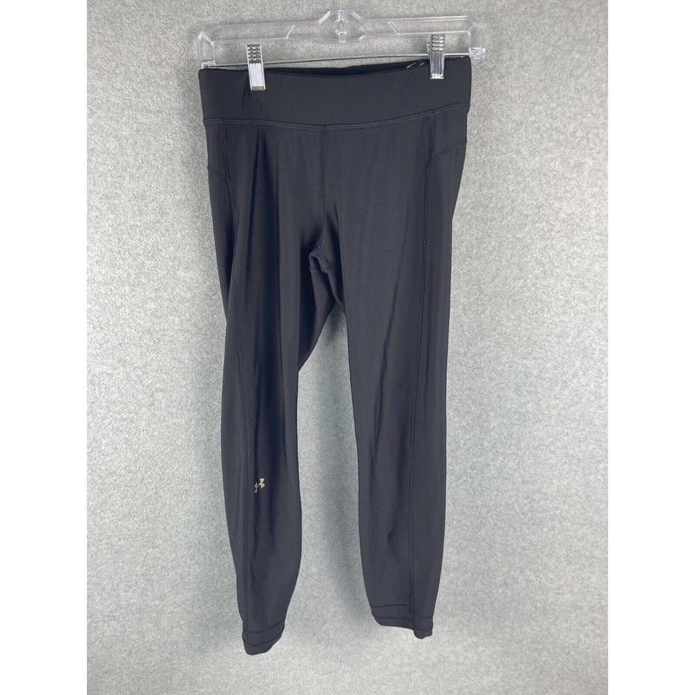 Under Armour Cropped Legging Women Medium Black‎ Compression Pants